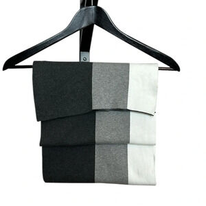 Love and Hope soft combed cotton color block scarf